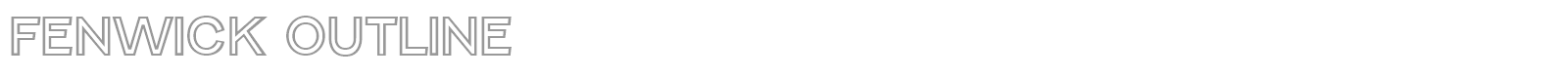 Fenwick font preview